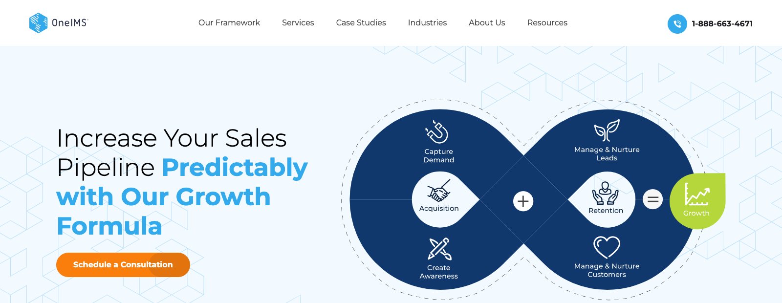 OneIMS homepage